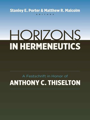 cover image of Horizons in Hermeneutics